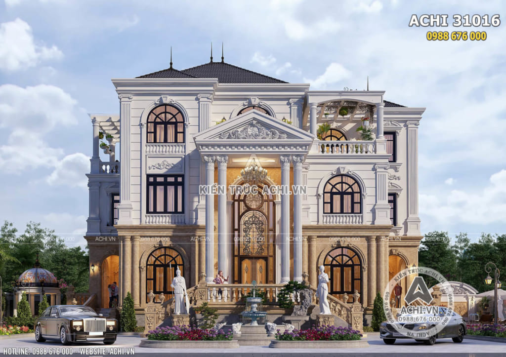Hình ảnh: Mẫu thiết kế nhà 3 tầng đẹp tại Quảng Trị – ACHI 31016