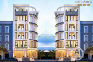 Mẫu thiết kế khách sạn đẹp kết hợp tòa nhà thương mại Plaza đẹp – Mã số: ACHI 65312