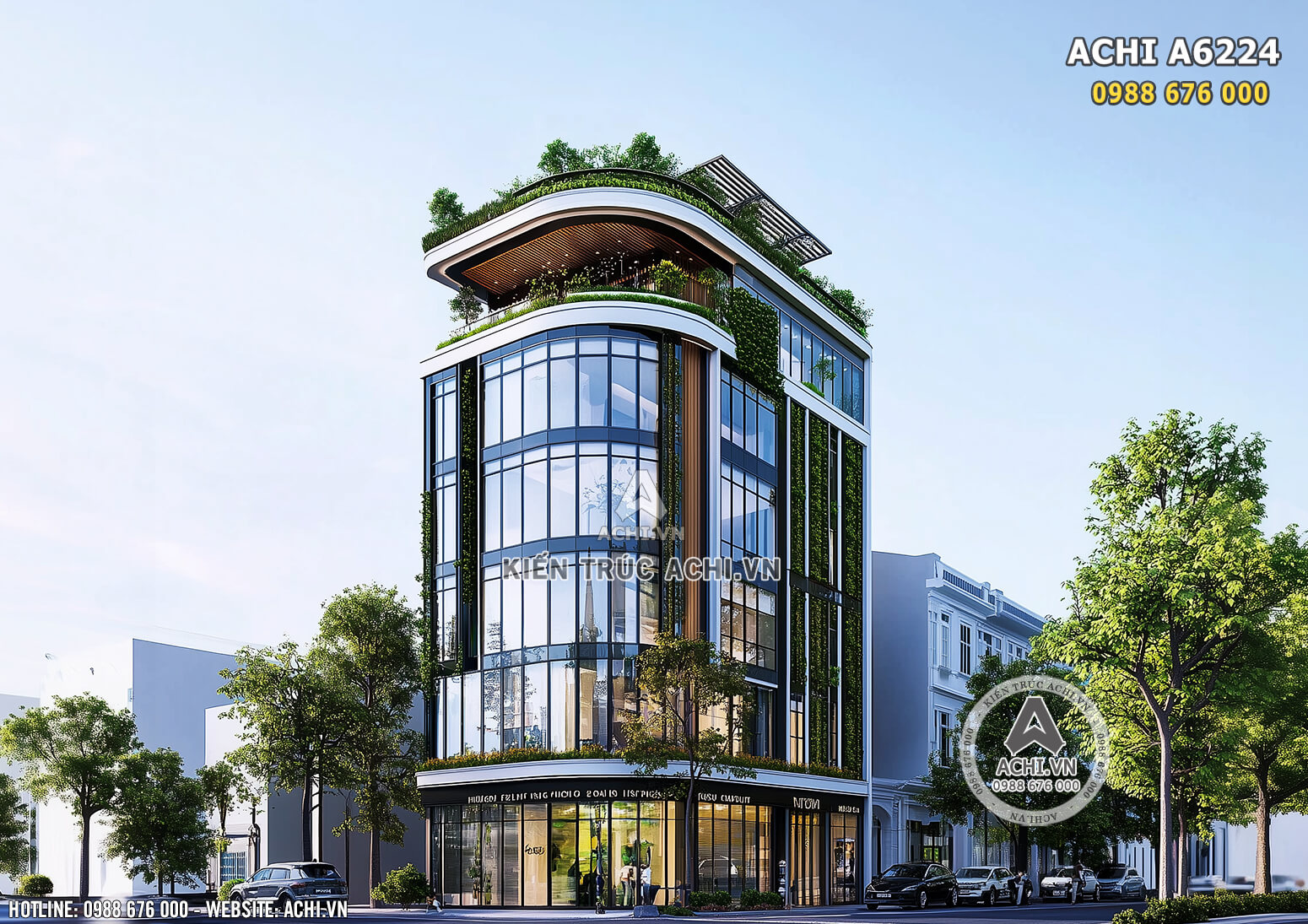 Một góc view đẹp của mẫu nhà phố 2 mặt tiền đẹp