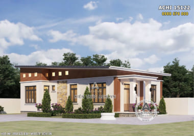 Không gian ngoại thất đẹp mẫu thiết kế nhà cấp 4 đơn giản