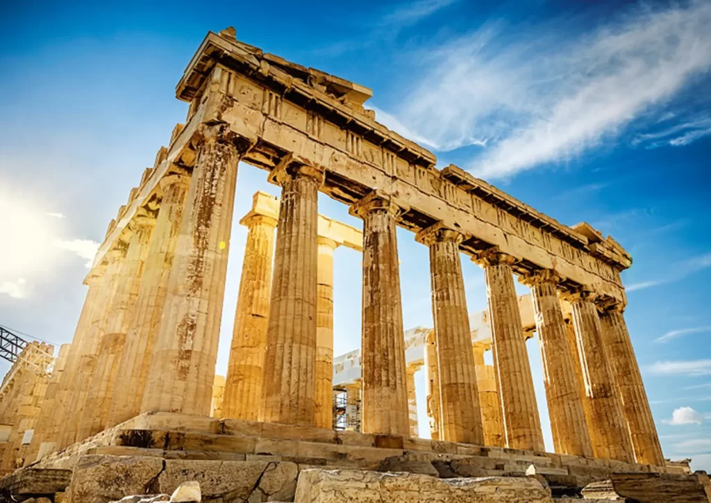 Đền Parthenon với thức cột Doric