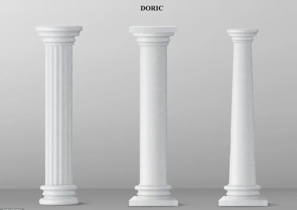 Cột Kiến Trúc Hy Lạp Thức Cột Doric, Ionic